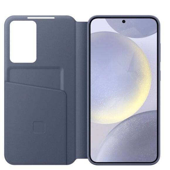 Galaxy S24+ S-View Wallet Case, Violet + FREE Anti-Reflecting Protector - Picture 3 of 6
